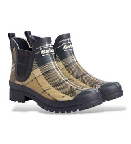 LRF0091 Bottes Mallow Chelsea Welly tartan birchwood (39), Beige, Plat, Aucun, De plein air - Barbour - Modalova