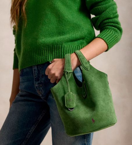 P23820005 Sac tote bandoulière Polo Play en daim (OSFA), Casuel, Cuir - Polo Ralph Lauren - Modalova