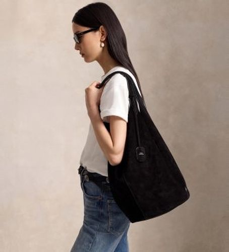 P23816002 Sac tote Polo Play grand en daim (OSFA), Casuel, Cuir - Polo Ralph Lauren - Modalova