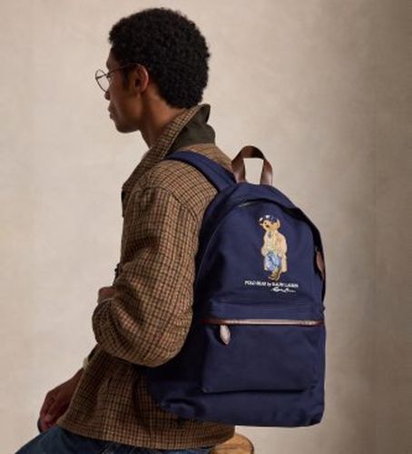 P16217001 Sac à dos en toile avec Polo Bear (OSFA), Casuel, Coton - Polo Ralph Lauren - Modalova