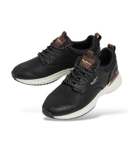 PMS600048 Baskets en cuir Bampton Urban (40), Plat, Lacets, Casuel - Pepe Jeans - Modalova
