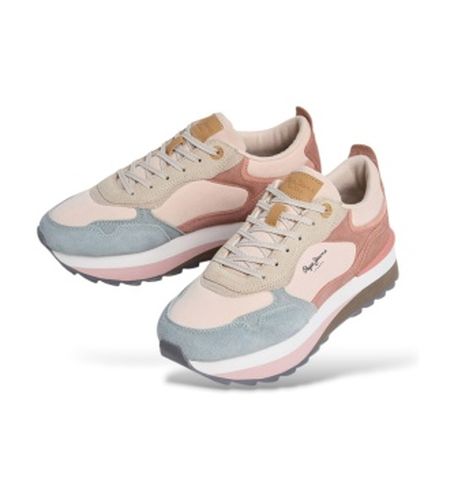 PLS600070 Baskets en cuir Freya Peachy (36), 5 à 8 cm, Lacets, Casuel - Pepe Jeans - Modalova