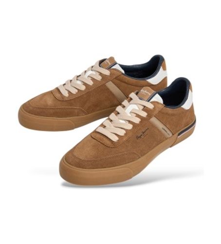 PMS300032 Baskets en cuir Kenton Suede camel (42), , Plat, Lacets, Casuel - Pepe Jeans - Modalova