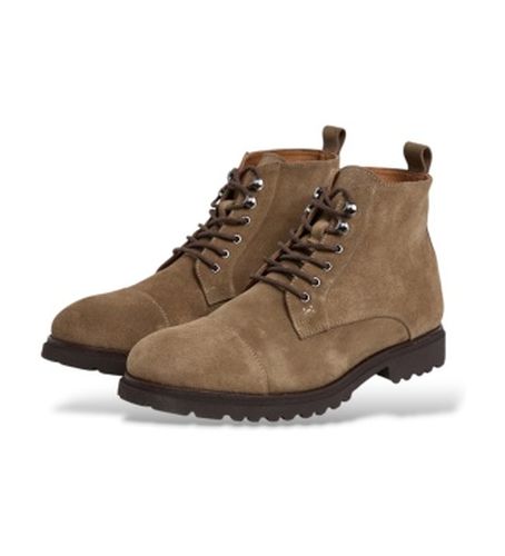 HMS200149 Bottines en cuir Hudson marron clair (42), , Plat, Lacets, Casuel - Hackett London - Modalova