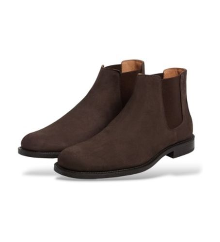 HMS200144 Bottines en daim Hampton Chelsea (40), Plat, Cuir, Aucun, Casuel, Classique - Hackett London - Modalova