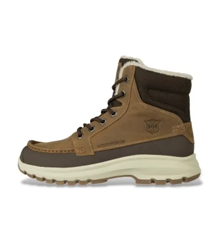 Bottes en cuir Garibaldi V3 marron moyen (40), Plat, Lacets, Casuel, De plein air - Helly Hansen - Modalova