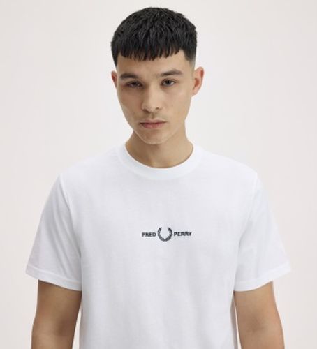 M4580 T-shirt brodé (S), Casuel, Coton, Manche courte - Fred Perry - Modalova