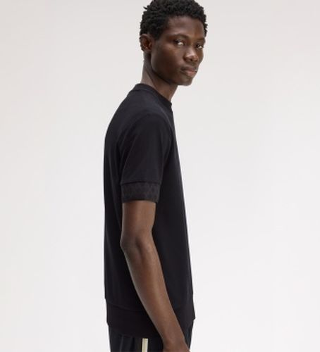 M3441 T-shirt avec poignets en jacquard (S), Casuel, Coton, Manche courte - Fred Perry - Modalova