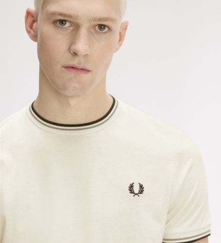 M1588 Polo Twin Tipped beige (S), Casuel, Coton, Manche courte - Fred Perry - Modalova