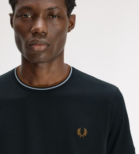 M1588 Polo Twin Tipped foncé (S), Casuel, Coton, Manche courte - Fred Perry - Modalova