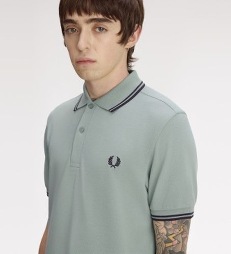 M3600 Polo bicolore clair (S), Casuel, Coton, Manche courte - Fred Perry - Modalova