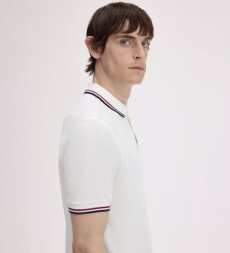 M3600 Polo Twin Tipped blanc (3XL), Casuel, Coton, Manche courte - Fred Perry - Modalova