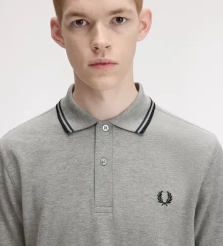 M3600 Polo Twin Tipped acier (M), Casuel, Coton, Manche courte - Fred Perry - Modalova