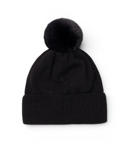E-1JO Bonnet doublé en tissu polaire avec pompon (OSFA), Casuel, Acrylique - Colmar - Modalova