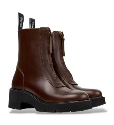 K400776-010 Bottines en cuir Milah (36), 5 à 8 cm, Fermeture éclair, Casuel - Camper - Modalova