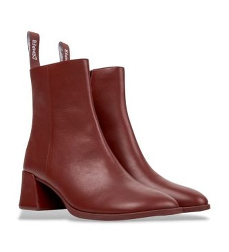 K400798-007 Bottines en cuir Kora (36), 5 à 8 cm, Fermeture éclair, Casuel, Grenat - Camper - Modalova
