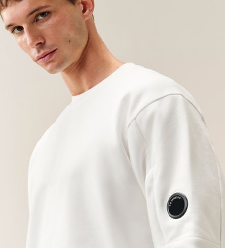 RCCMSS713A005086W Sweat Diagonal Raiser Lens (L), Casuel, Coton - C.P. Company - Modalova