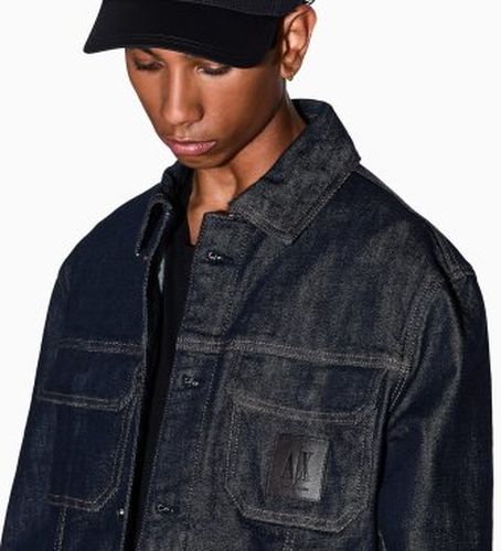 XM000343AF12284MB001 Veste en jean avec surpiqûres Icon (L), Bleu, Casuel, Coton - A|X Armani Exchange - Modalova