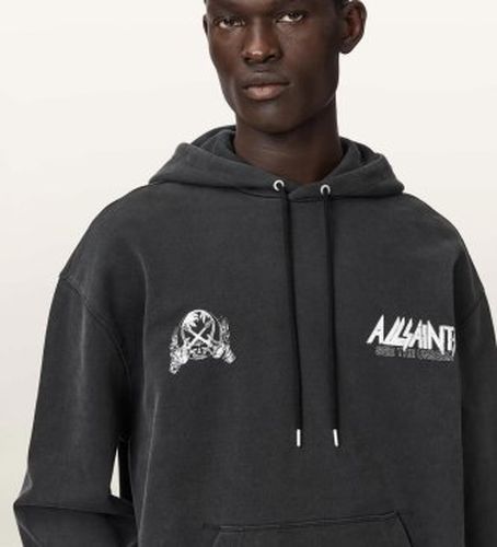 M001NF Sweat à Capuche Chromium (L), Casuel, Coton, Manche longue - ALL SAINTS - Modalova