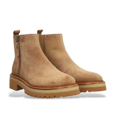 Bottines en cuir nordique marron (39), Plat, 1 à 3 cm, Fermeture éclair, Casuel - Alpe - Modalova