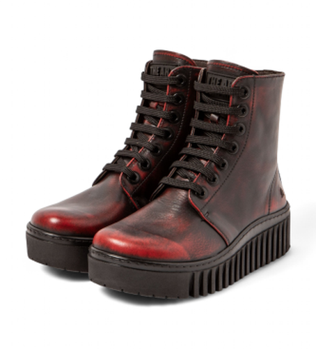 F4003_008 Bottines en cuir 1517 Brighton (39), 3 à 5 cm, Fermeture éclair, Casuel, Bordeaux - ART - Modalova