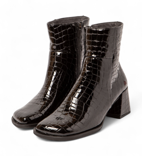 Bottines en cuir 1706 Verona (42), 5 à 8 cm, Fermeture éclair, Casuel - ART - Modalova