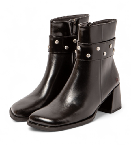 S101003_001 Bottines en cuir (38), 5 à 8 cm, Fermeture éclair, Classique - ART - Modalova