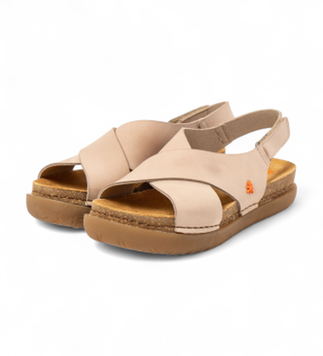 S2ZZ003_020 Sandales en cuir 1710S Rhodes (36), Plat, 1 à 3 cm, Velcro, Casuel - ART - Modalova