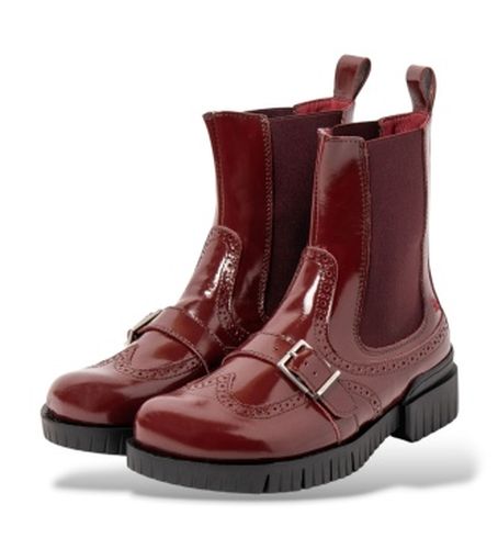Bottines en cuir 1848 Oxford (37), 3 à 5 cm, Aucun, Casuel, Grenat, Classique - ART - Modalova