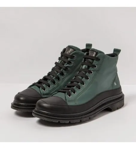 Unisex. 1189511UN003_001 Bottines en cuir foncé (44), Plat, 1 à 3 cm, Lacets, Casuel - ART - Modalova