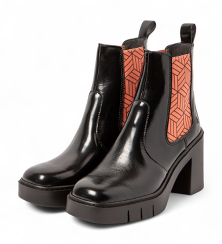 EU003_0MU Bottines en cuir 1983 Berna (36), Noir, 8 à 10 cm, Aucun, Casuel - ART - Modalova