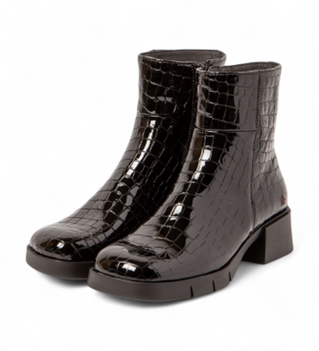 Bottines en cuir 1284 Warsaw (37), 3 à 5 cm, Fermeture éclair, Casuel - ART - Modalova