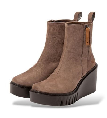 Bottines en cuir 2091 Catania (36), 8 à 10 cm, Nubuck, Fermeture éclair, Casuel - ART - Modalova