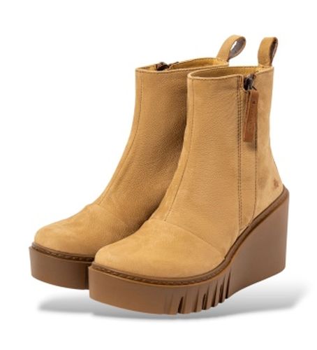 ZM003_024 Bottines en cuir 2091 Catania (38), 8 à 10 cm, Nubuck, Fermeture éclair, Casuel - ART - Modalova