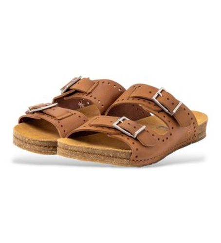Sandales en cuir Roma 0127 marron (37), Plat, Boucle, Casuel - ART - Modalova
