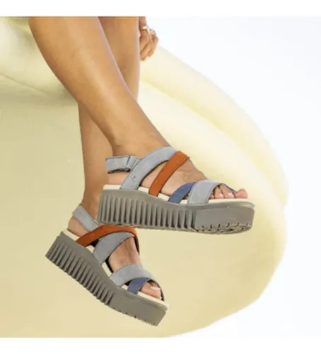 GX003_0MU Sandales en cuir 1676 Brighton (36), 3 à 5 cm, Velcro, Casuel - ART - Modalova