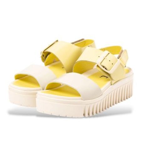 GN003_0MU Sandales en cuir 1578 Brighton (37), 3 à 5 cm, Boucle, Casuel, Jaune - ART - Modalova