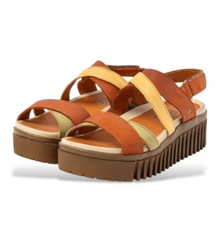 Y003_0MU Sandales en cuir Brighton (38), 3 à 5 cm, Velcro, Casuel - ART - Modalova