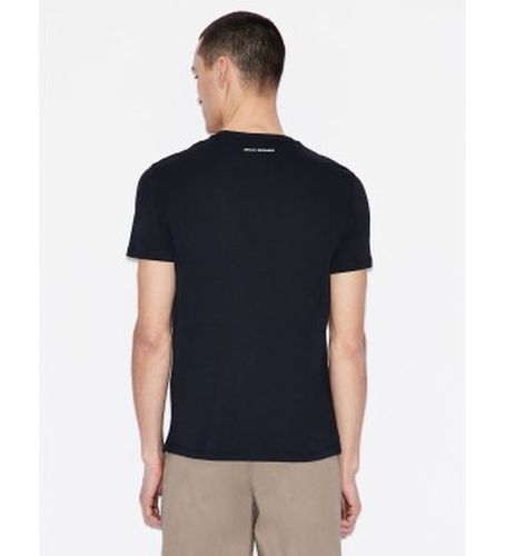 NZTCKZ8H4Z1510 T-shirt Squares (M), Casuel, Coton, Manche courte, Marine - A|X Armani Exchange - Modalova