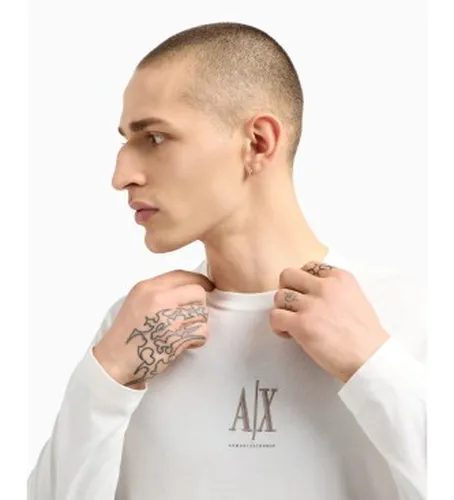 XM000364AF12308U0009 T-shirt à manches longues (S), Casuel, Coton, Manche longue - A|X Armani Exchange - Modalova