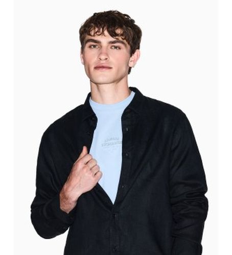 XM001221AF14619UC001 Chemise Fit Lin (M), Casuel, Classique, Manche longue - A|X Armani Exchange - Modalova