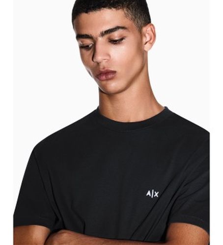 XM001568AF10358UC001 T-Shirt Regular Clean (L), Noir, Casuel, Coton, Manche courte - A|X Armani Exchange - Modalova