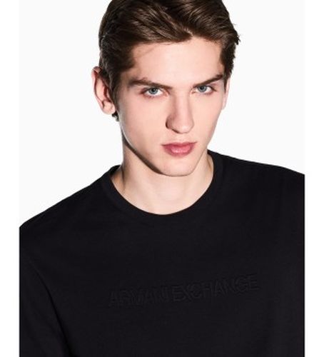 XM002467AF10356UC001 T-shirt Tonal Embossed Logo (S), Casuel, Coton, Manche courte - A|X Armani Exchange - Modalova