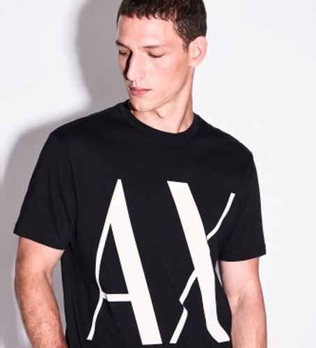 XM003883AF10356UC001 Tee-shirt en maille coupe régulière (S), Casuel, Coton, Manche courte - A|X Armani Exchange - Modalova