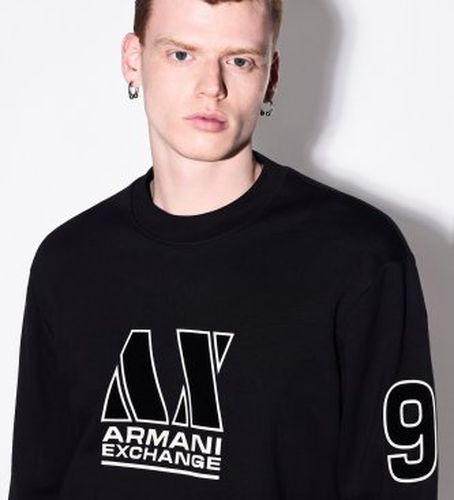 XM002799AF20934UC001 Sweat en molleton bouclé coupe regular (S), Casuel, Coton, Manche longue - A|X Armani Exchange - Modalova