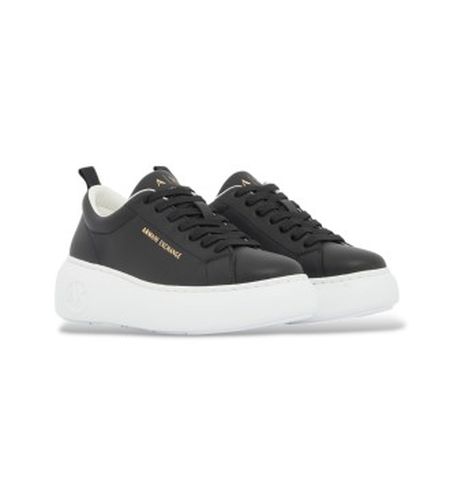 XW002790AF11912UC001 Baskets en cuir lisse avec semelle épaisse et logo en relief (39.5), 1 à 3 cm, Lac - A|X Armani Exchange - Modalova