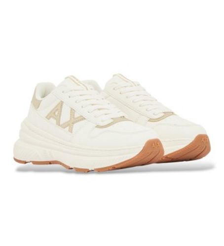 XW003106AF27406MZ128 chausson à bout perforé et semelle large en caoutchouc blanc cassé (35), 1 à 3 cm, Lace - A|X Armani Exchange - Modalova