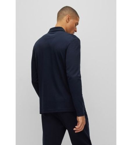 Polo interlock 50476433 (3XL), Bleu, Casuel, Sport, Coton, Manche longue - Boss - Modalova