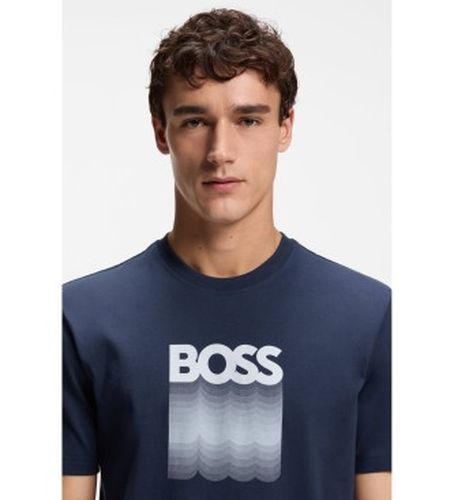 T-shirt Insignia (L), Casuel, Coton, Manche courte, Marine - Boss - Modalova