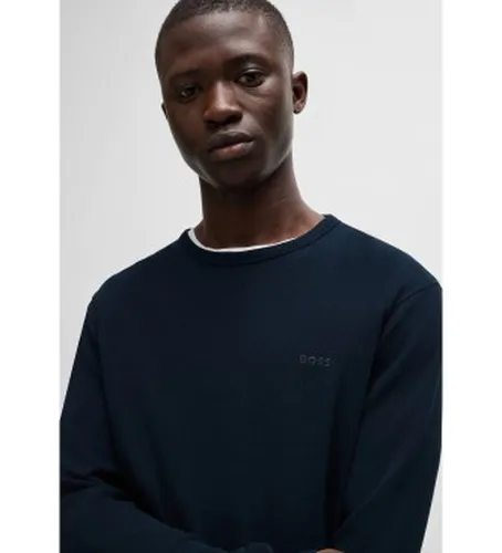 Pull Tempesto Marino (S), Casuel, Coton, Manche longue, Marine - Boss - Modalova